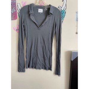 Women's Ling blouse with Raw Hem